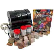BRITISH Rock tumbler - 3lb dual stone tumbler / rock polisher starter kit