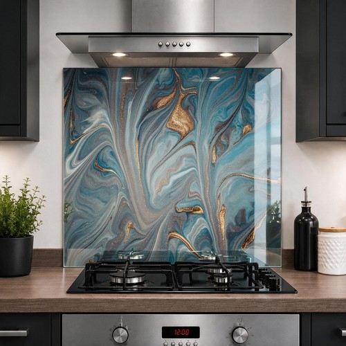 Printed glass kitchen - glass,
