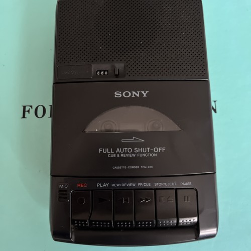 Sony tcm 939 cassette corder - sony, cassette-corder