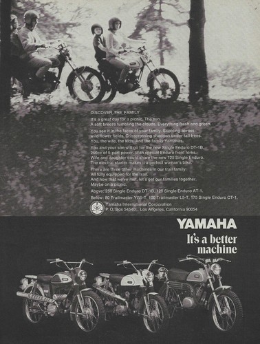 1969 yamaha motorcycle - yamaha,