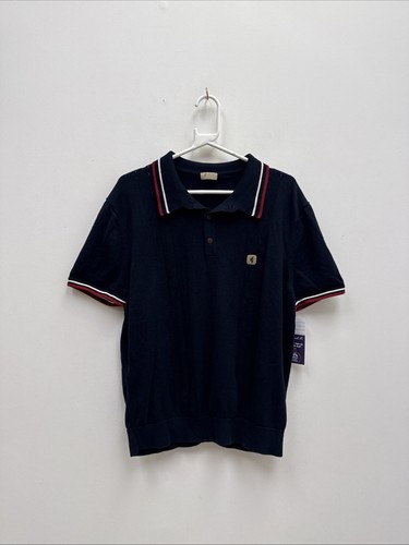 Gabicci navy knitted polo - navy,
