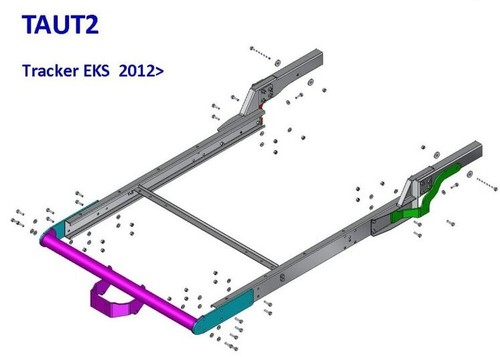 Towtrust fixed flange - fixed, towbar