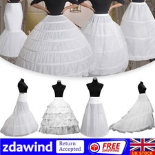 Wedding Petticoat Bridal Hoop Prom Underskirt Hoopless Crinoline Fancy Skirt