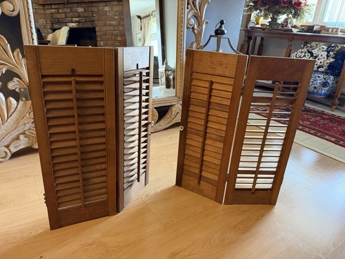 Vtg wooden window shutters - vtg,
