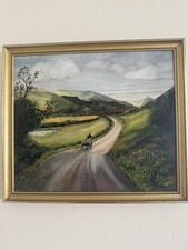Vintage Framed Landscape Oil
