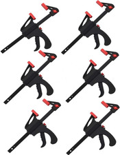 6Pcs Quick Grip Clamps, 4 Inch
