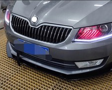 FRONT BUMPER CENTER RADIATOR GRILLE GRILL BLACK FOR SKODA OCTAVIA MK3 2013-2017