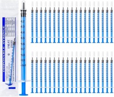 1ml Plastic Syringes 40Pcs
