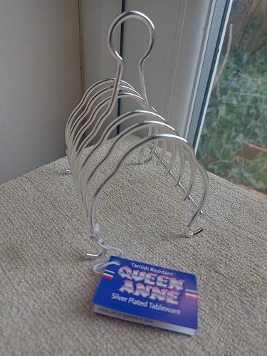 Toast rack silver plated - toast,