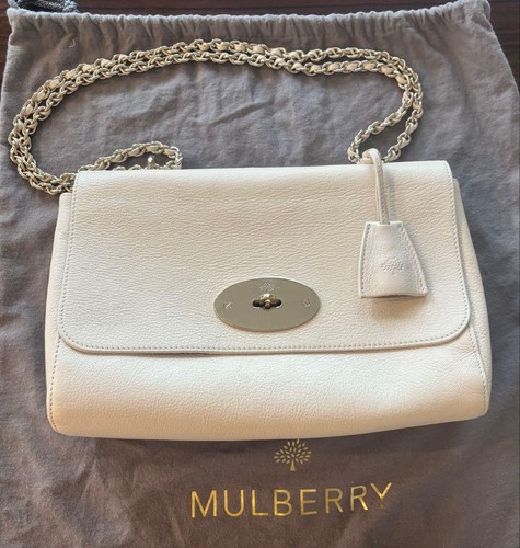 Mulberry medium lily bag - mulberry, ivory