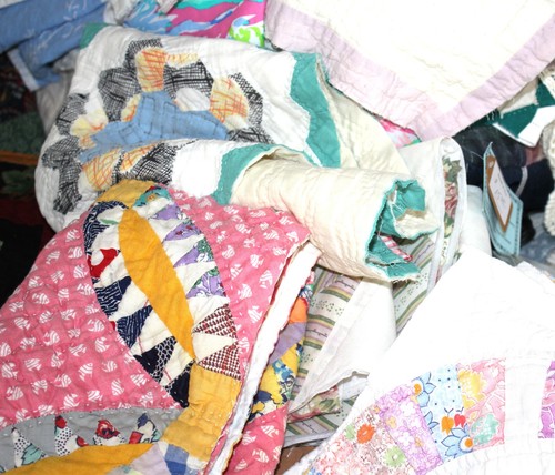 Vintage cutter quilt pieces - cutter,