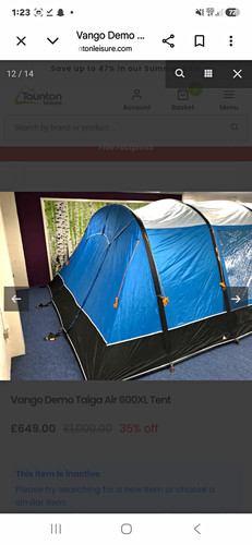 Vango taiga air 600xl - vango,