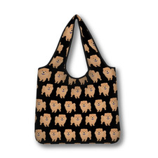 CHOW CHOW SHOPPING BAG FOLDABLE REUSABLE WASHABLE DOG PRINT TOTE LOVER GIFT