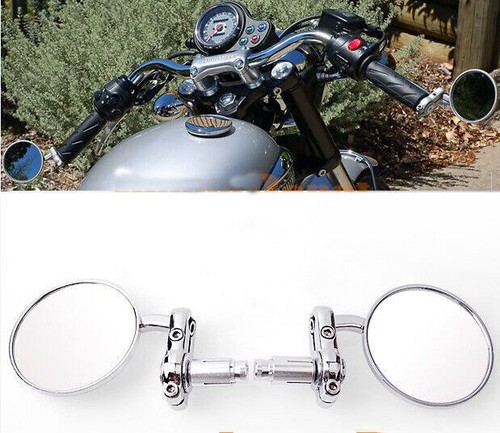 Chrome round bar end - end, side