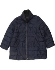 ELENA MIRO Womens Padded Jacket UK 18 XL Navy Blue Polyester XS09