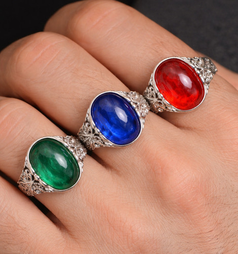 Jewelled rings fancy - jewelled,