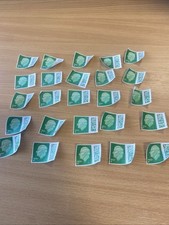 200 X 2nd Class Barcoded Royal Mail Stamps King Charles Unfranked Off Paper