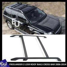 FOR LAND ROVER FREELANDER 2 L359 ROOF RAILS CROSS BAR RACK BLACK 4 PCS 2006-2014