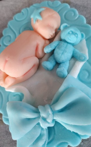 Edible fondant baby - edible,