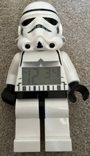 Star Wars Stormtrooper Figure Alarm Clock (LEGO Star Wars) No Box Used