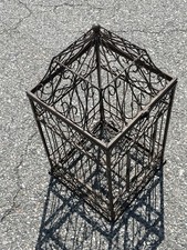 Large rustic metal bird cage - large,