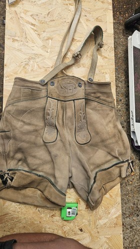Vintage suede lederhosen - suede,