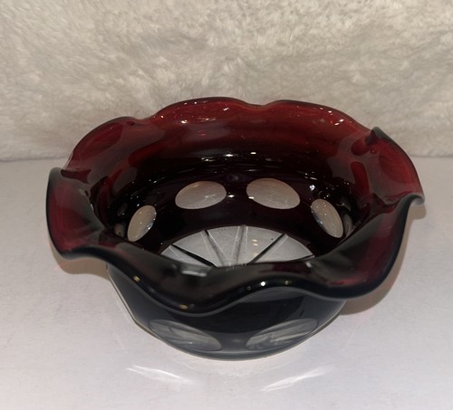Vintage ruby red art - red,