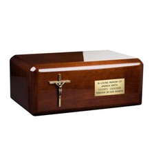 Wooden urn adult cremains