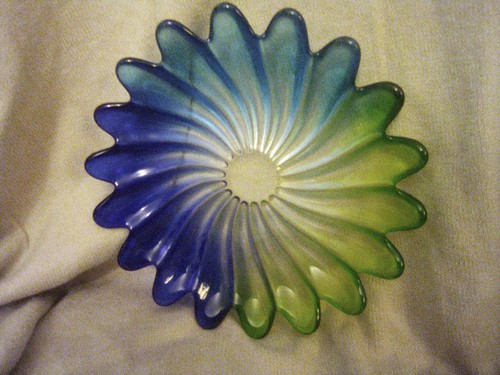 Walther glass blue and - blue, green