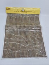 DOLLHOUSE MINIATURE LATEX 1/2"" SCALE BRICK SHEET BY HOUSEWORKS 11"" X 17"