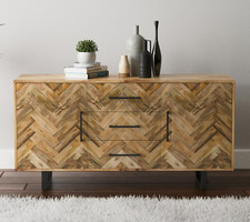 Solid Mango Wood 3 Drawer & 2