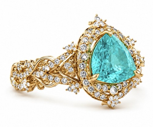 Natural 21ct paraiba - natural, 5.21ct