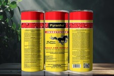 Pyranha 20 Ounce Stainless Steel Tumbler Metal Straw