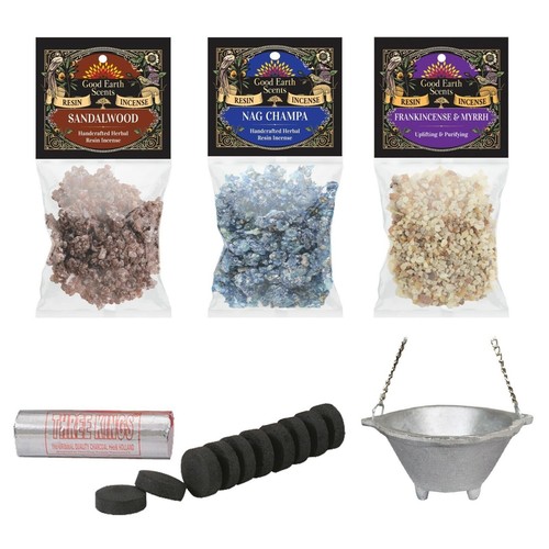 Resin incense kit with cast - incense,