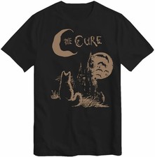 The Cure Cat Unisex T-Shirt Vintage 90s Alt Indie Rock Band Tee Top T Shirt
