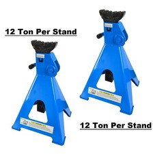 Axle Stands Stand Pair 12 Ton Extra Heavy Duty Lorry Van Vehicle 24 Ton Per Pair