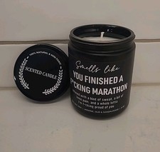 Funny Marathon Candle Gift for Runners Men Women Marathon Xmas Run Gift (B1-A14)