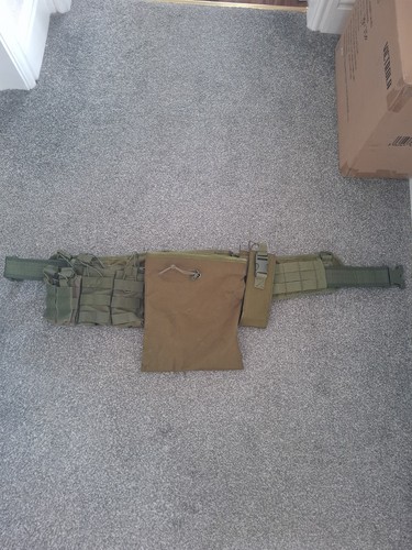 Green molle tactical battle - od,