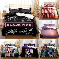 3D BLACKPINK K-POP Qulit Duvet Cover Bedding Set Pillowcase Double Queen Gift AU