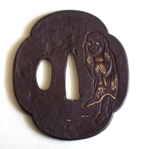 Antique iron sword guard - , (
