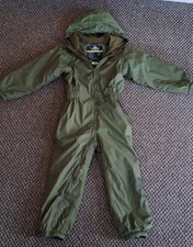 * TRESPASS TECH ~ TP75 * FLEECE LINED WEATHERPROOF SPLASH / PUDDLE SUIT * 5-6yr