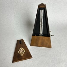 Vintage Wittner Metronome Wood Wind Up 1714 Made In Germany READ