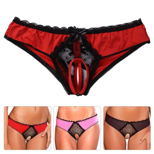 Women sexy crotchless knickers - sexy,