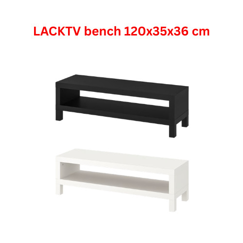 Ikea lack bench black brown - ikea,