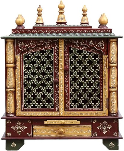 New indian wooden temple - new,