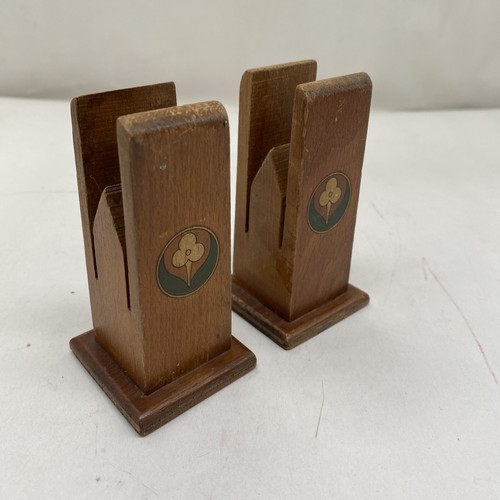 Vintage wooden treen matchbox - wooden,