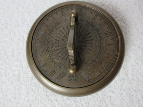 Vintage gilbert sundial brass - gilbert,