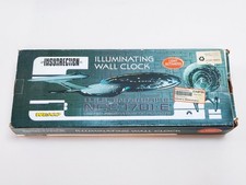 1998 STAR TREK WESCO INSURECTION ILLUMINATING WALL CLOCK ENTERPRISE NCC-1701-E