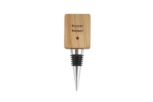 Rectangular oak wine bottle - oak,