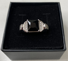 Marked 925 Silver Black Onyx